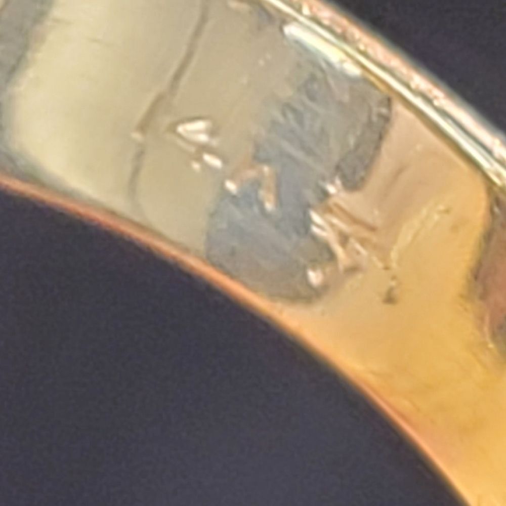Marked ~ 14k GOLD ~ Natural Diamond 💎 & 2 Nice (Natural ?) Rubies ~ 5 grams Tot - Picture 5 of 16